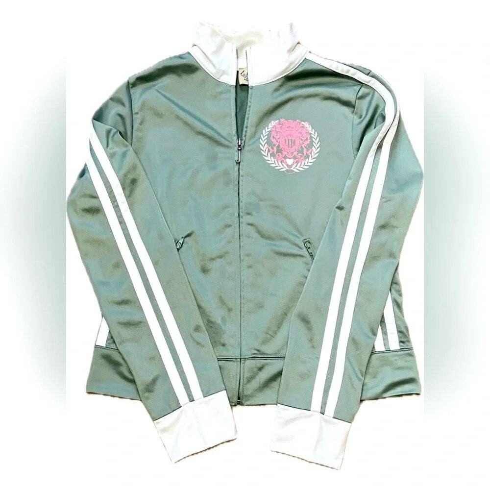 JUICY COUTURE 2006 VINTAGE GREEN Y2K TRACK JACKET SIZE LARGE (L)